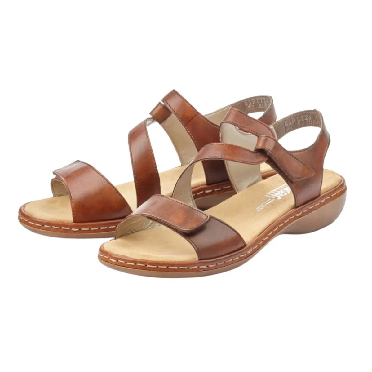 Rieker Women's 659C7-24 Tan Leather Ad Shoot Long Hours