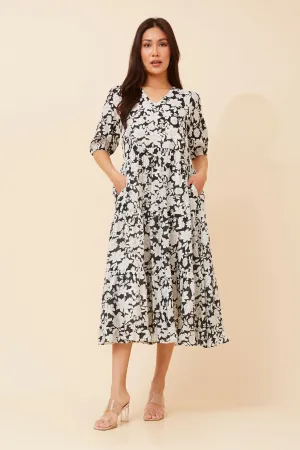 Comfy Design Seasonal Comfort ZIAN FLORAL MIDI DRESS