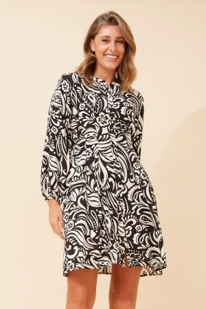 Brunch Tone Night Charm CORALIE PAISLEY PRINT DRESS