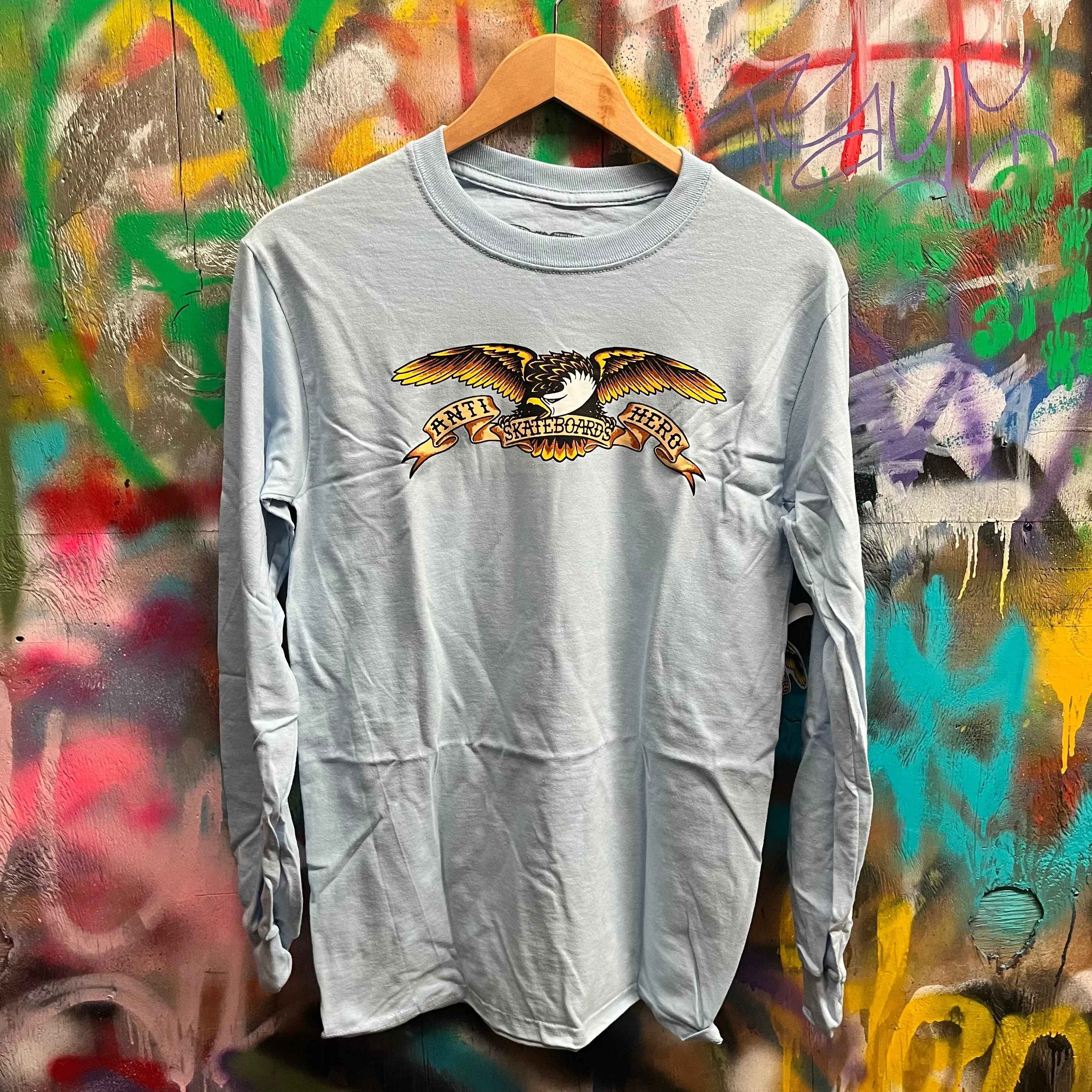 ElasticFree Cuffs New Day ANTI HERO BASIC EAGLE L/S (BLU)