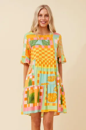 MAXIM BABYDOLL SHORT DRESS Silky-Lining