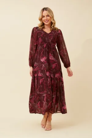 CRYSTELLE MAXI DRESS Slim Silhouette