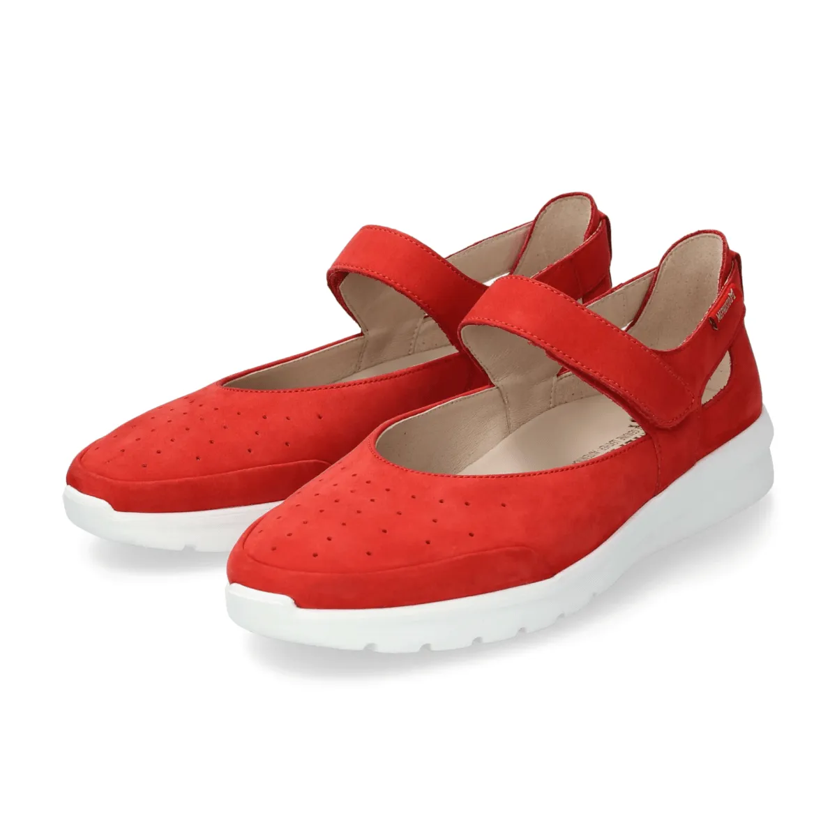 Sunset Jog Quiet Move Mephisto Women's Marsia Scarlet Nubuck
