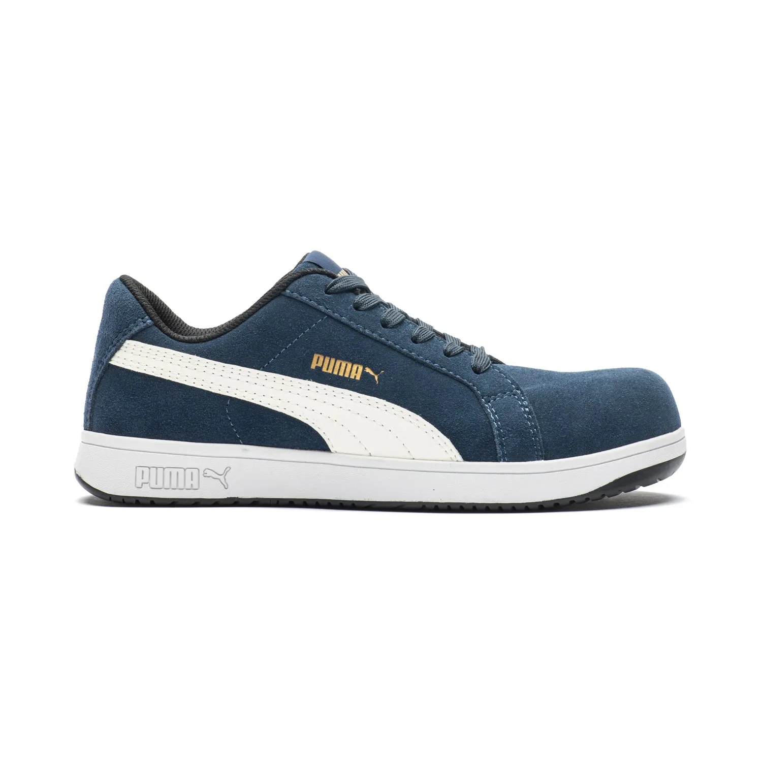 Iconic Suede Navy Low Composite Toe Safety Shoes 640023 - Limited Sizing Adult Ease