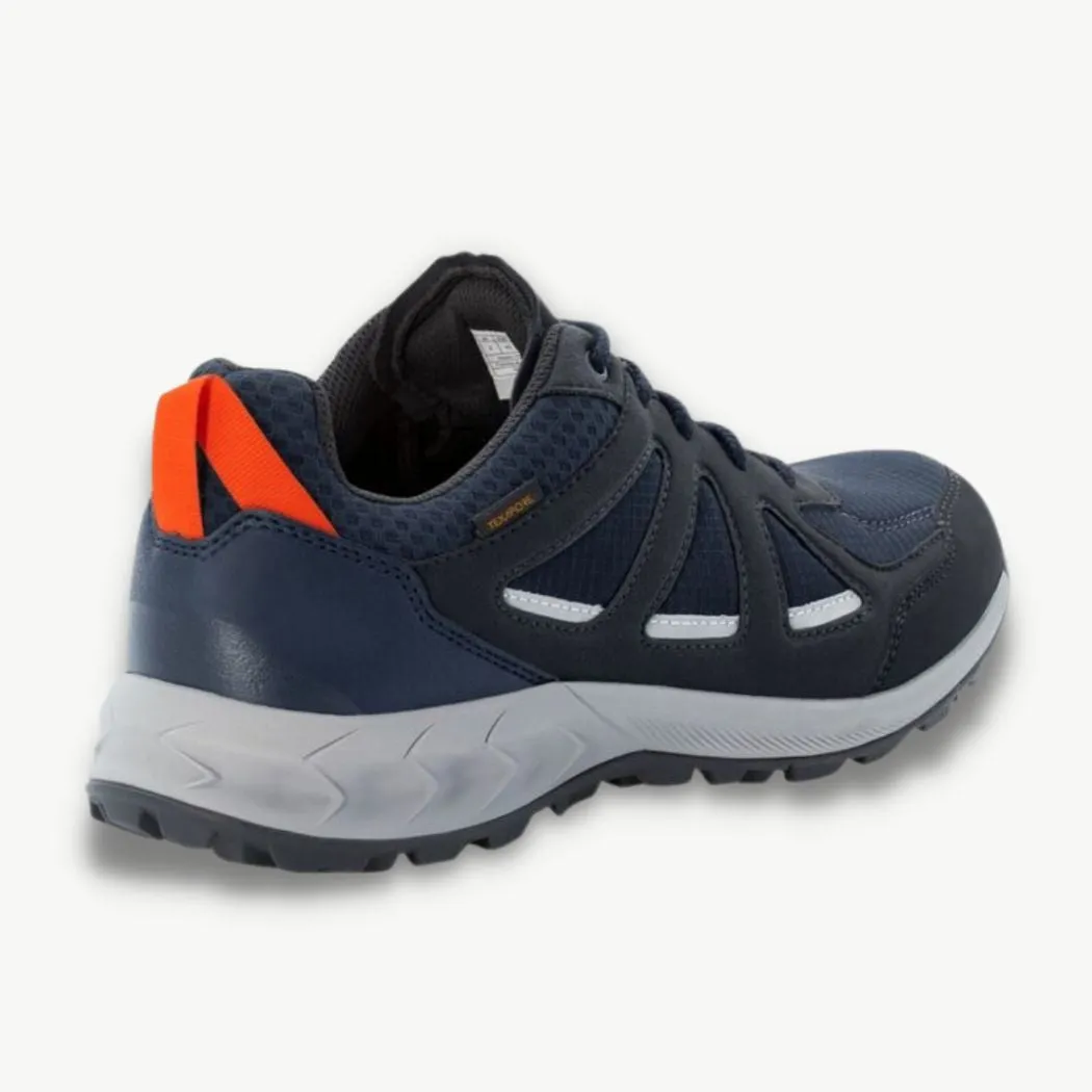 Wide toe box fluorescent running shoes jack wolfskin Woodland 2 Texapore Low Men's Hiking Shoes