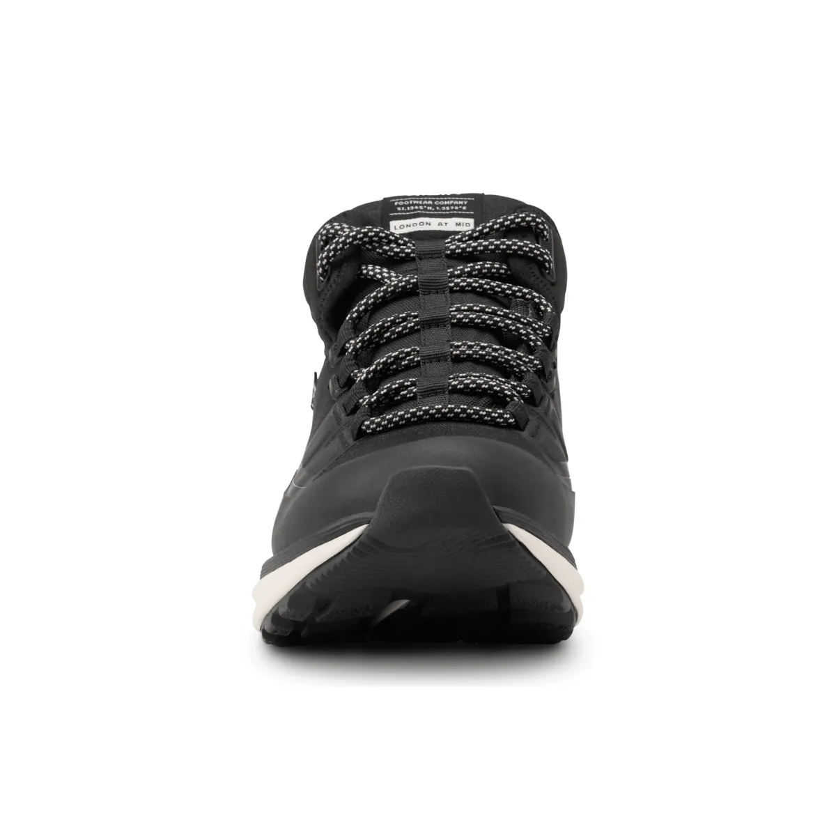 Flexible Steps Comfortable Performance Kizik Women's London All-Terrain Mid Black/White Waterproof