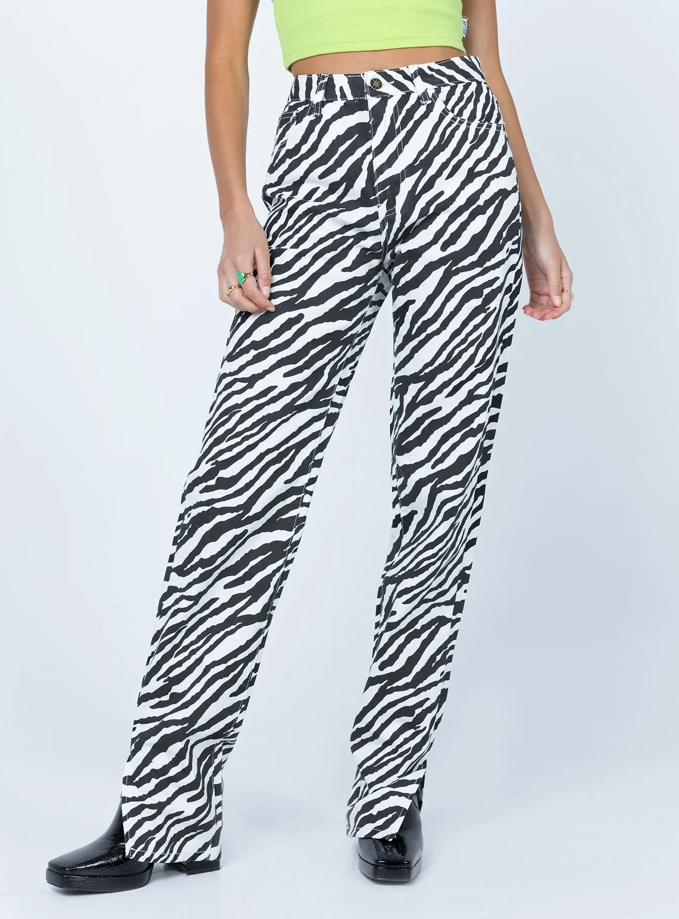 No Fuss Fit Alabama Jeans Zebra