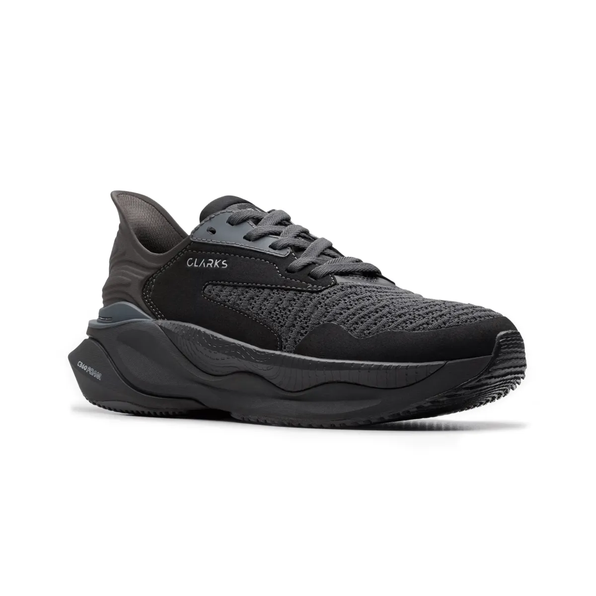 Slip   Resistant Street Smart Clarks Women's Pace Black Mesh