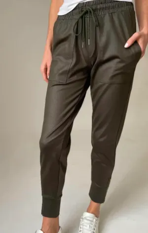 Headliner Coated Zip Jogger Cozy And Stylish Slim Waist