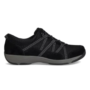 Dansko Women's Harlyn Black/Black Suede Breath Space Walk Gear
