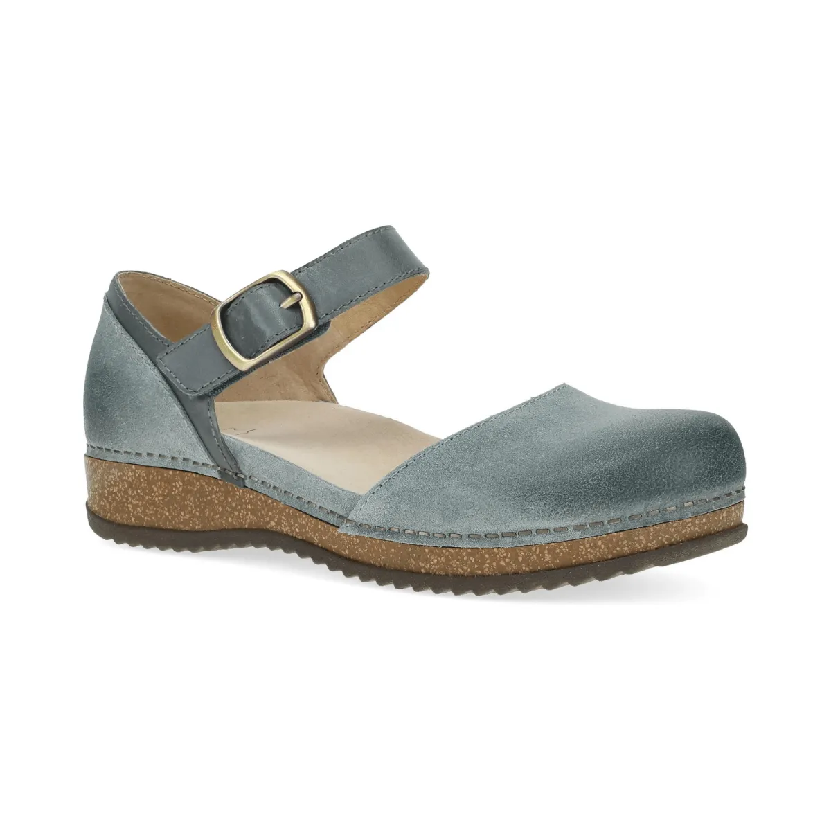 Dansko Women's Mae Denim Burnished Suede Parkour Run Leaf Walk