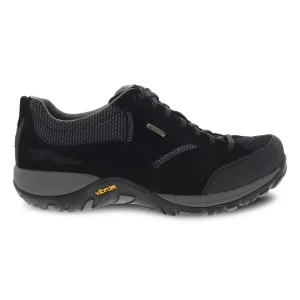On Track Street Comfort Dansko Women's Paisley Black Suede Waterproof
