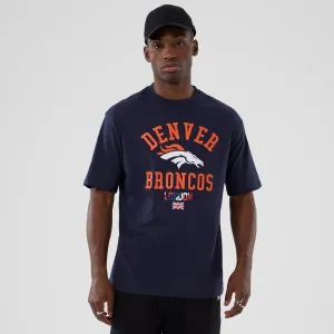 Chic and Soft Denver Broncos NFL International Series Games 2025 Navy Oversized T-Shirt