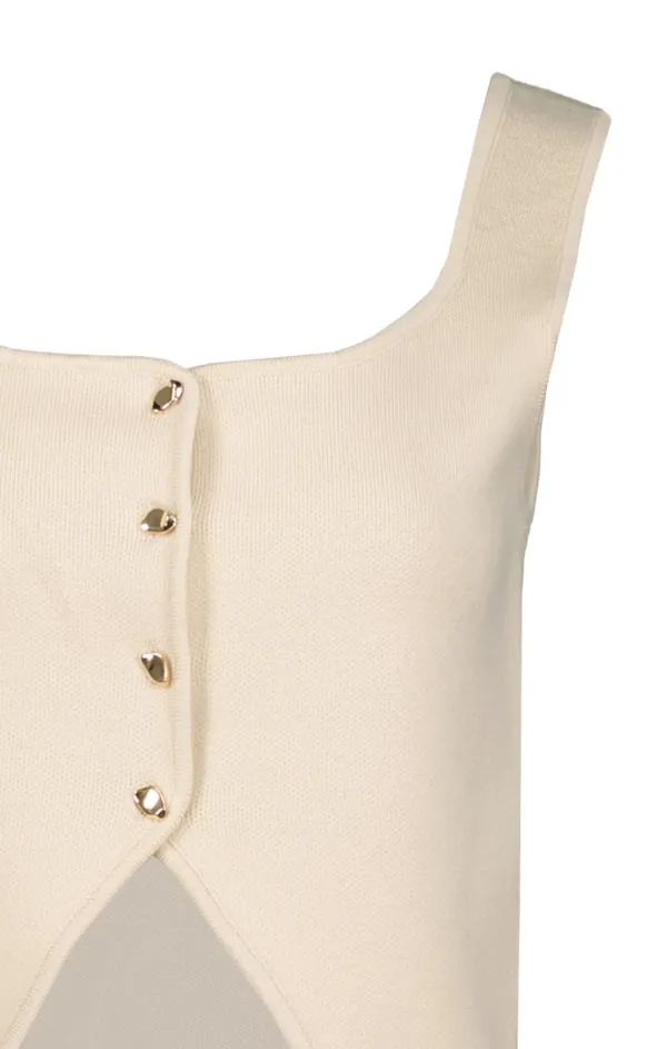 Cozy Pajamas LayeredPanels Mara Button Down Tank