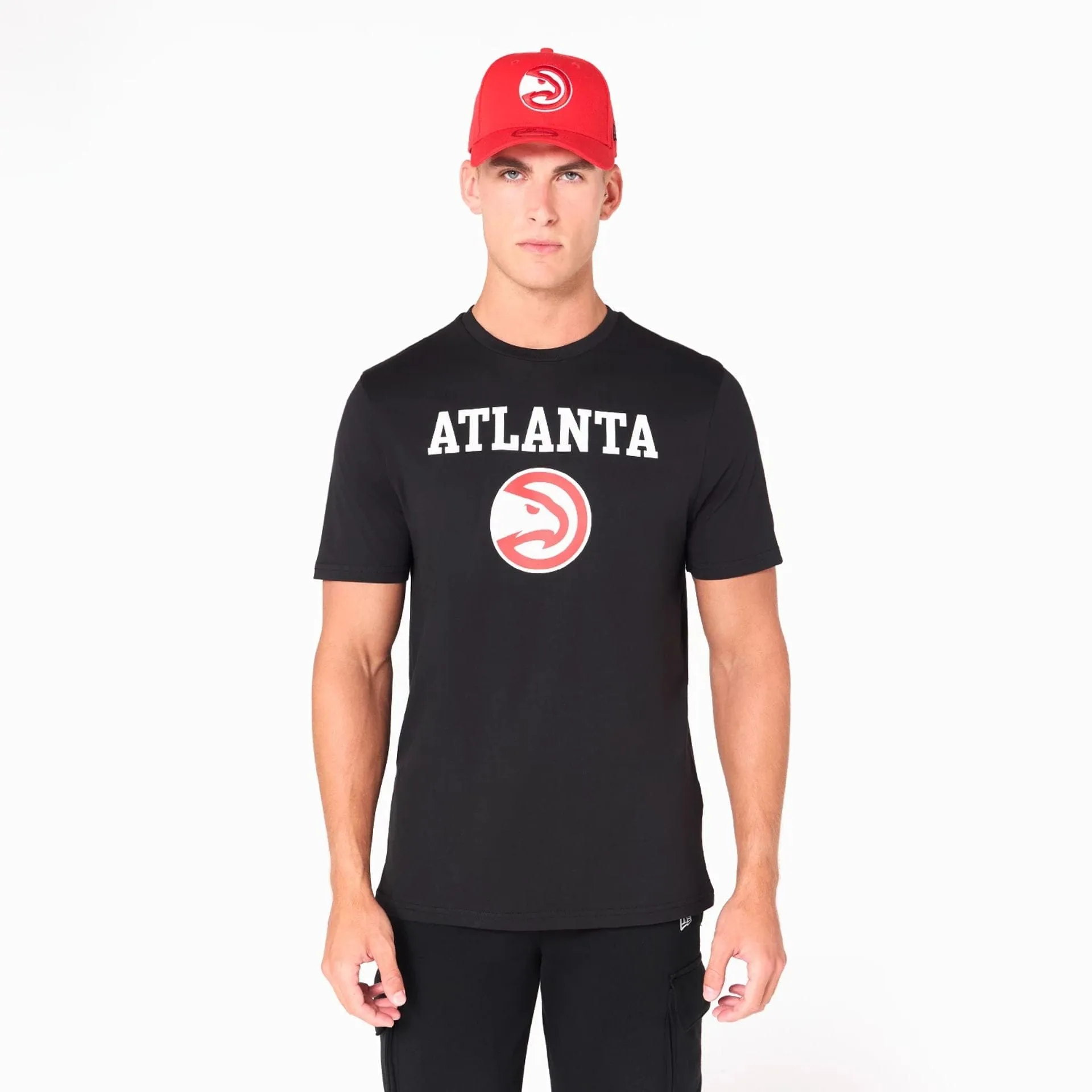 Street Comfort Style Atlanta Hawks NBA Black T-Shirt