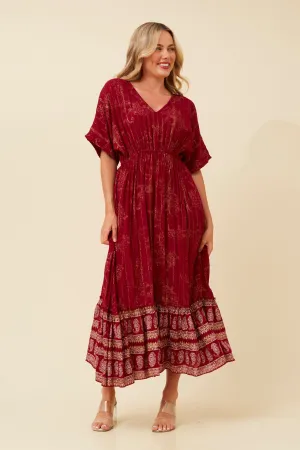 CHRISTINA BOHO MIDI DRESS Smart Vibe spring outfit