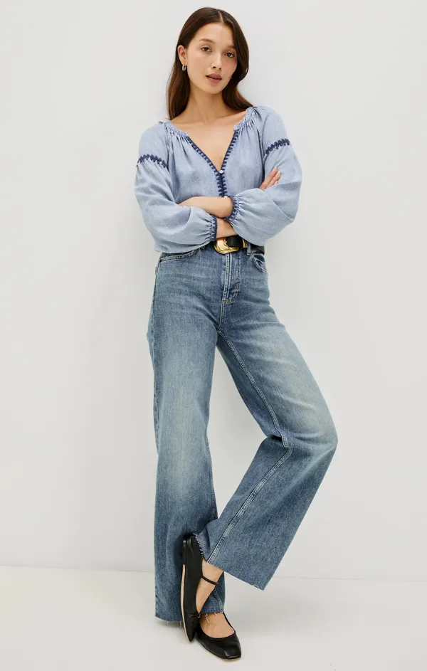 Style Mood ChafeResistant Seams Toshi Blouson Sleeve Shirt