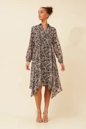 DUSANA HANKY HEM DRESS Daywear Fit Clean Outline