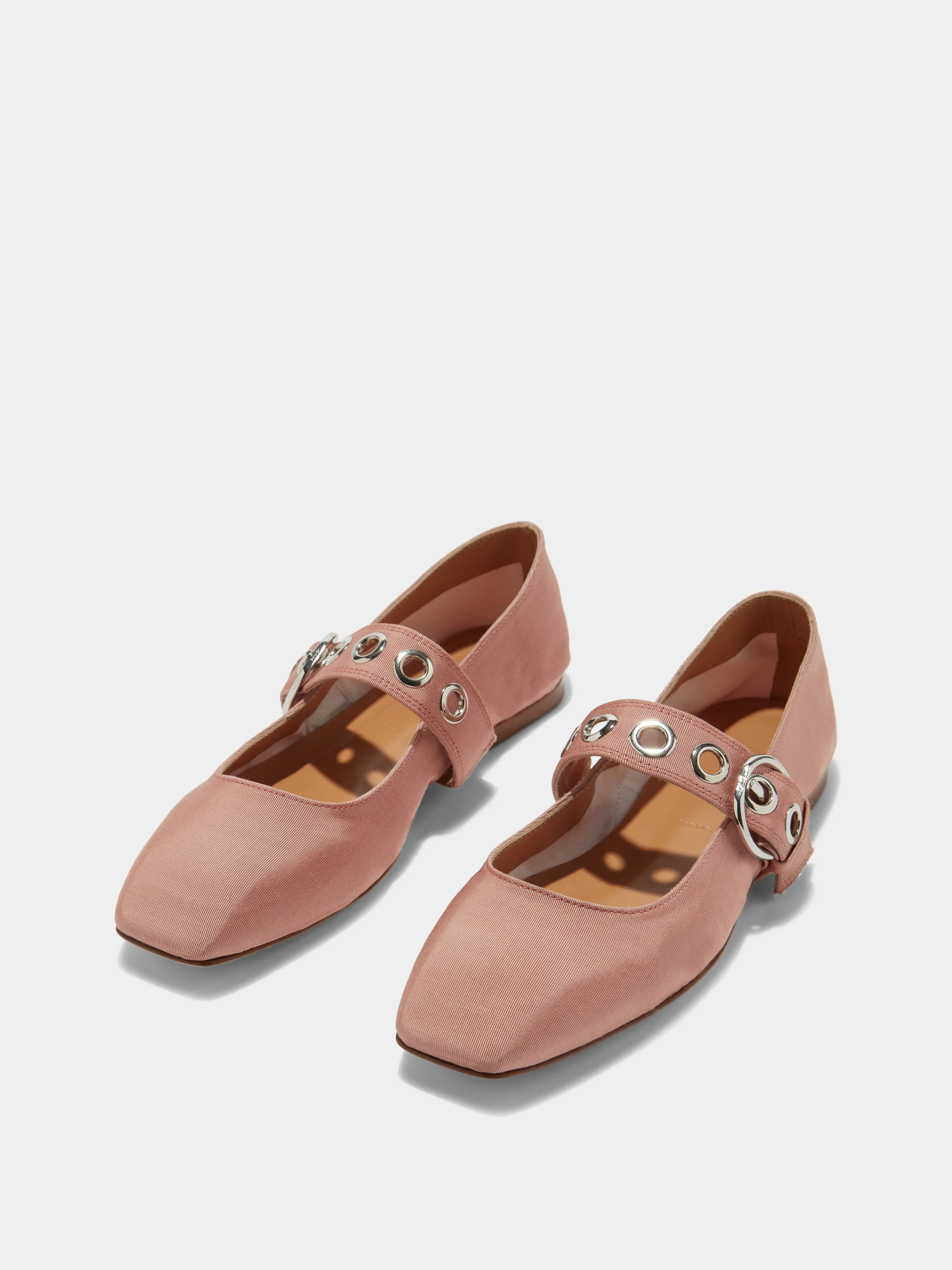 Weekend Casual Relax Wear Uma Eyelet Grosgrain Mary-Janes Flats