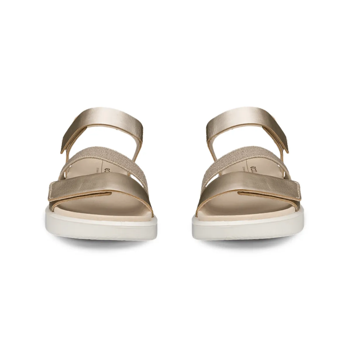 Teen Trend Ecco Women's Flowt 2-Strap Pure White/Gold