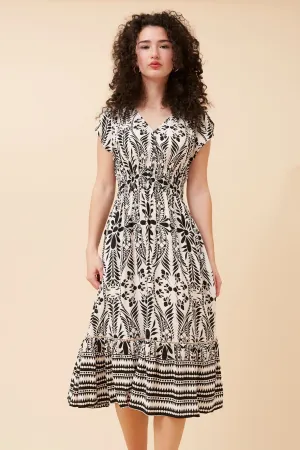 BERTA BORDER PRINT DRESS Day-to-evening dress