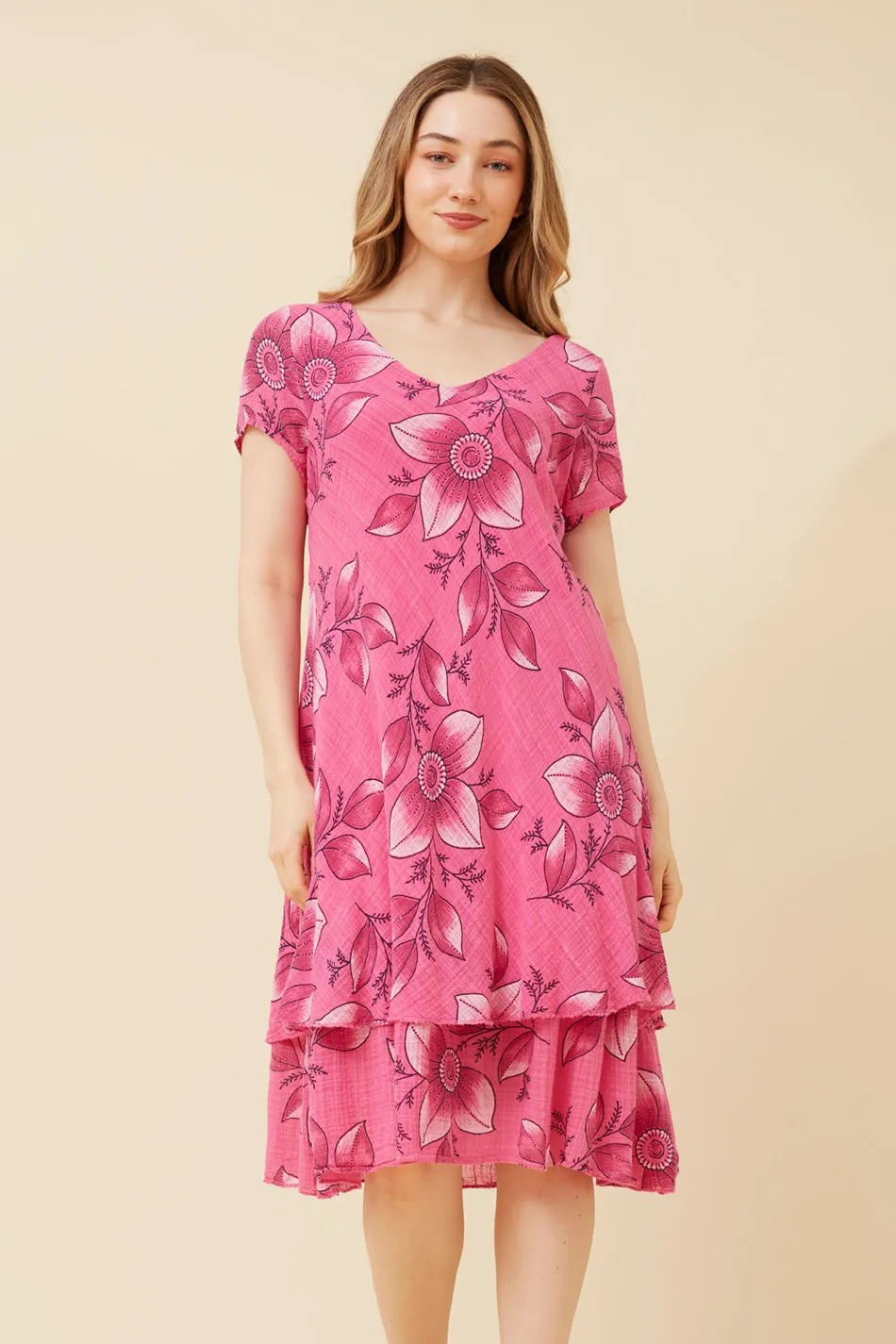 Simple Comfort Sleek Design ELECTRA FLORAL DRESS