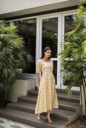 Neon Florals Layered-Sleeve Lounge Outfit