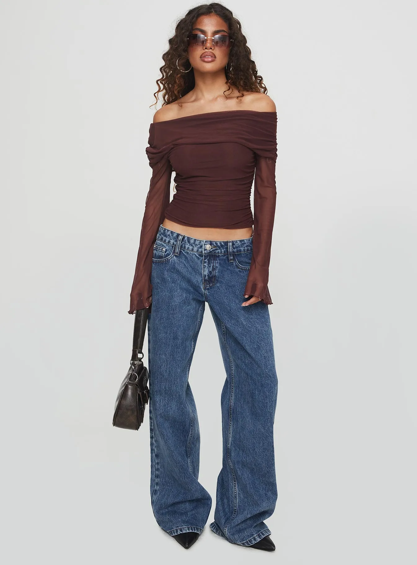 Ellanor Low Rise Slouch Denim Jean Mid Blue Cool Essential