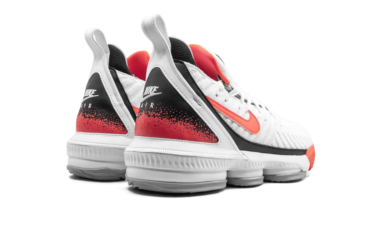 logo - strapped shoes LeBron 16 "Hot Lava"