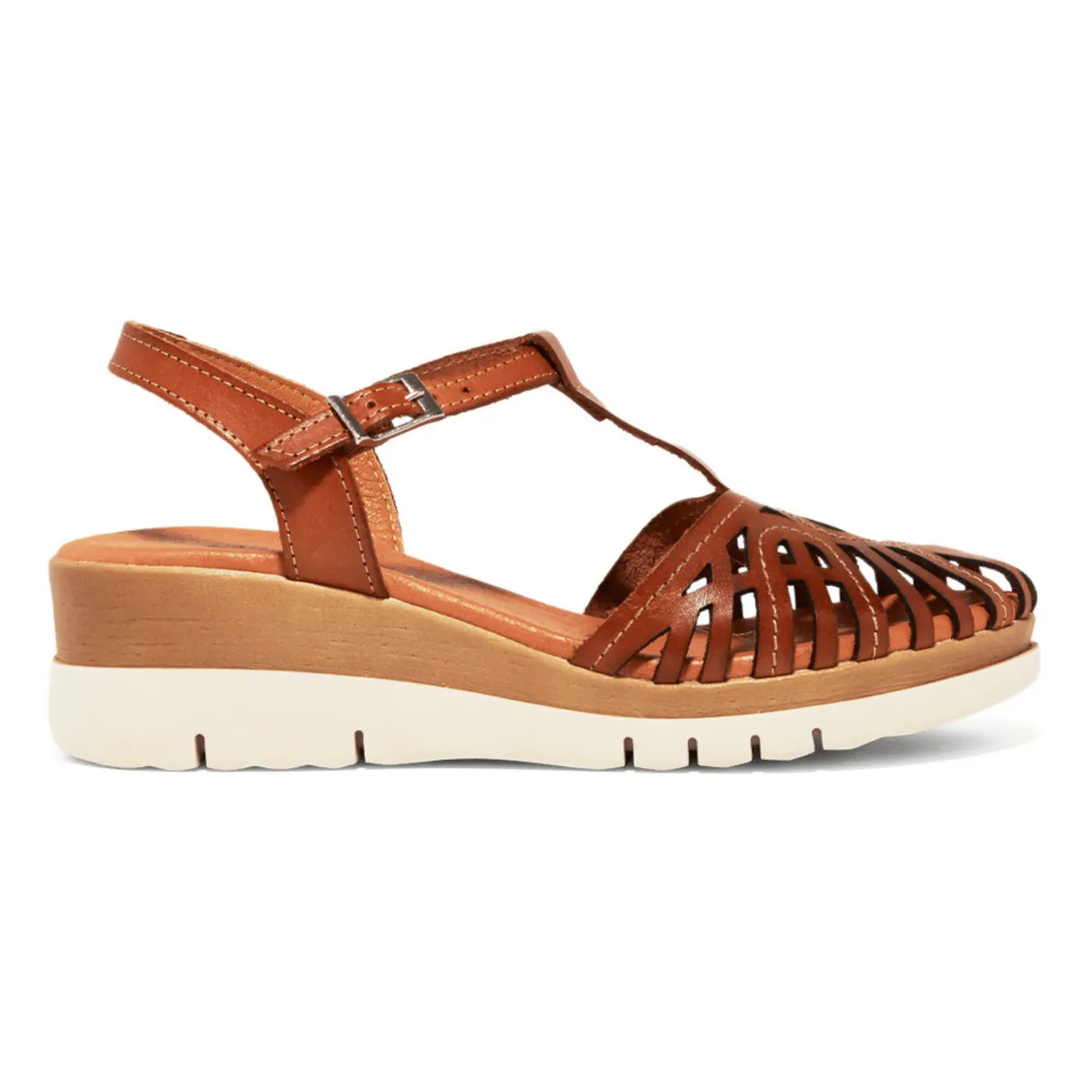 Eric Michael Rose Tan Leather leisure time Wear Light