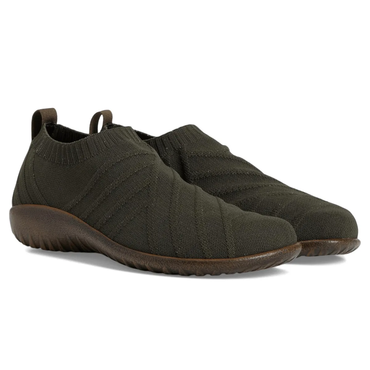 Dusk Hike Naot Women's Okahu Olive/Gold Sparkle Knit