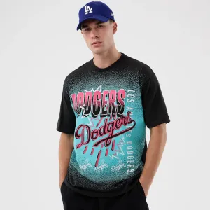 LA Dodgers MLB Life Graphic Black T-Shirt Relaxed Flex