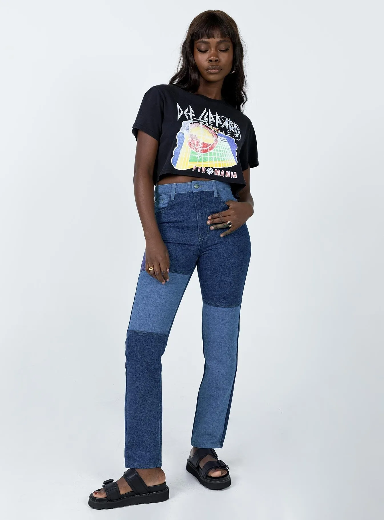 Vibrant Bold Look Street Fashion Cameron Denim Jeans