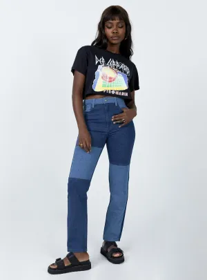 Vibrant Bold Look Street Fashion Cameron Denim Jeans