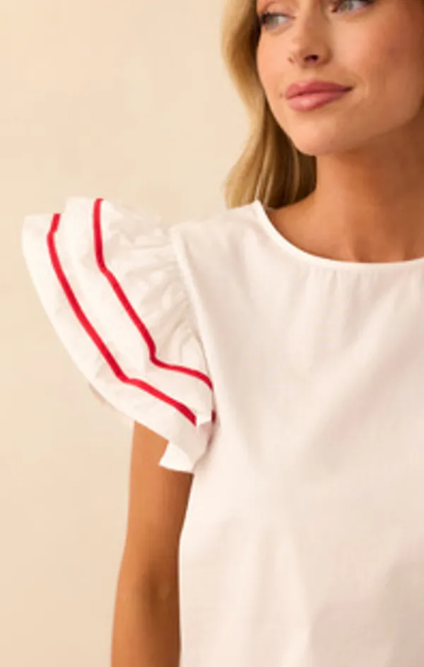 Day Off Eva Ruffle Top