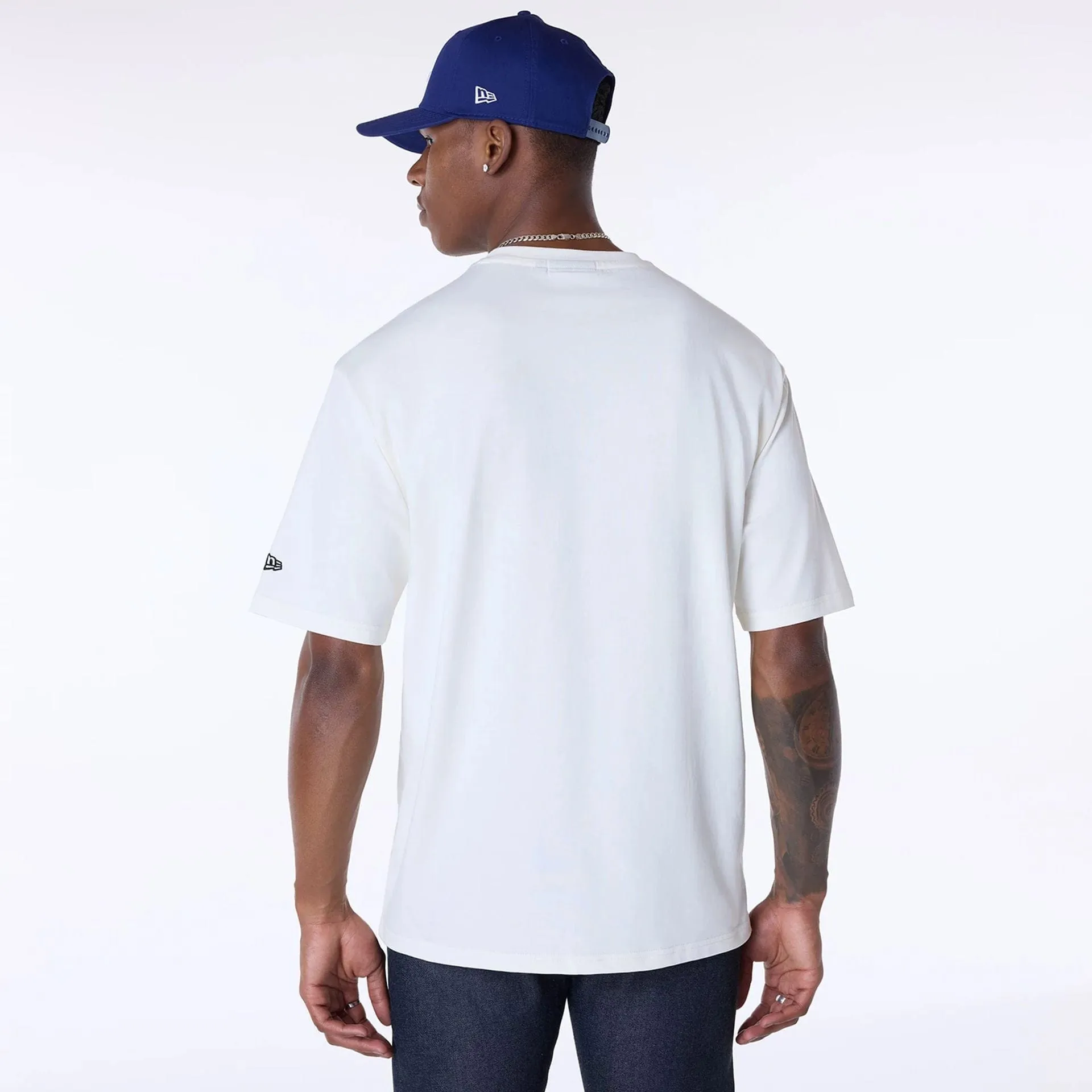 Prom LA Dodgers MLB Script Open White T-Shirt