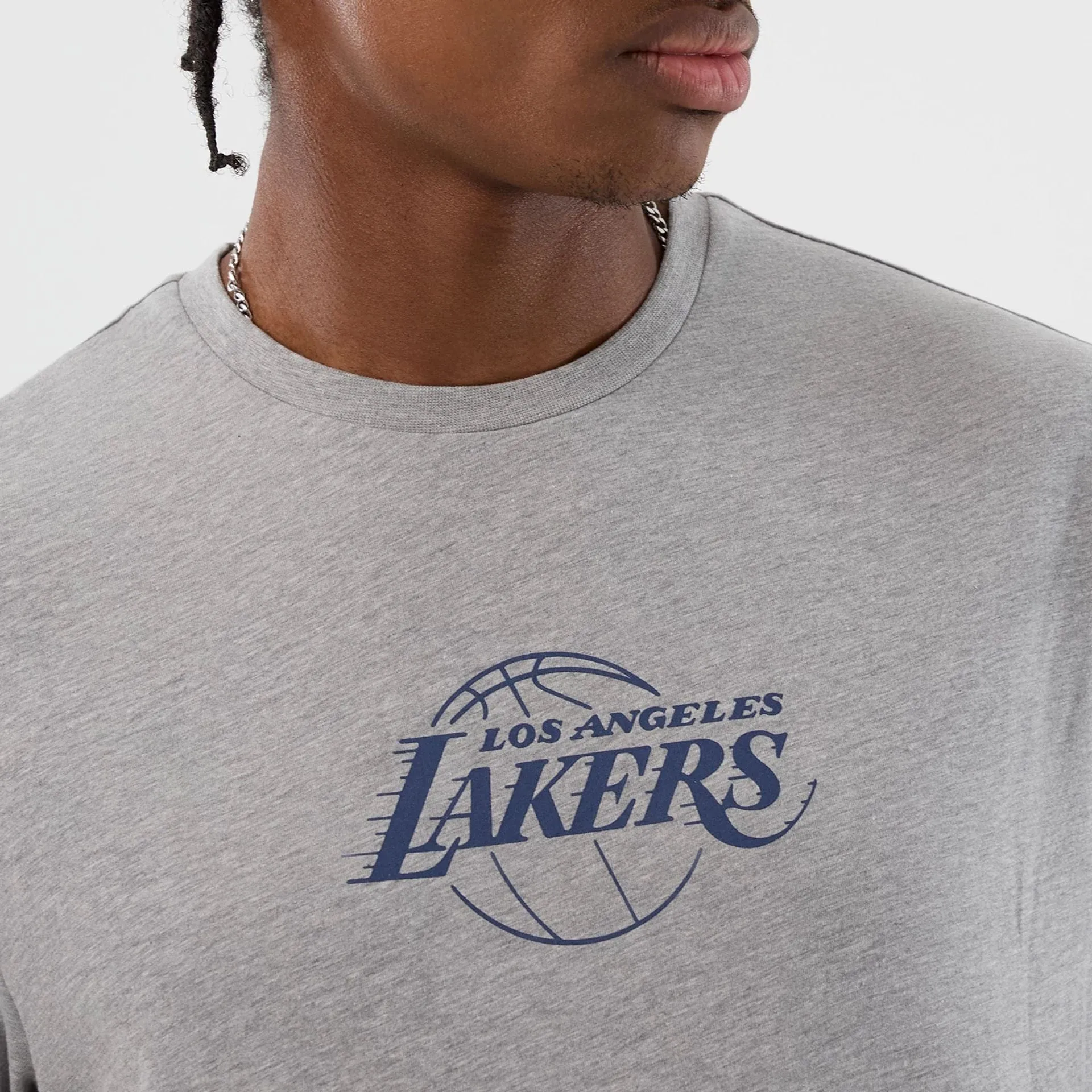 Comfy Performance Wear LA Lakers NBA Back To School Grey T-Shirt