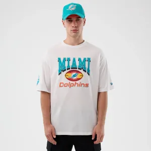 All Day Comfort Miami Dolphins NFL International Series Games White Oversized T-Shirt
