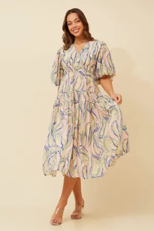 ANUSHKA PUFF SLEEVE MIDI DRESS Modern Twist