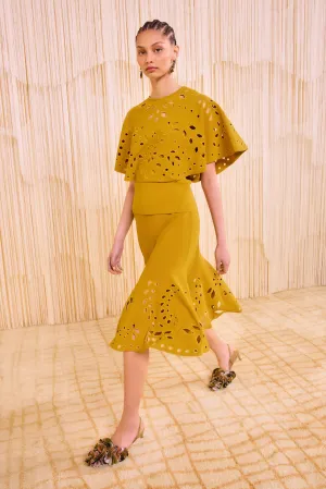Fiorella Knit Midi Skirt - Goldenrod World Glow Resort Mood