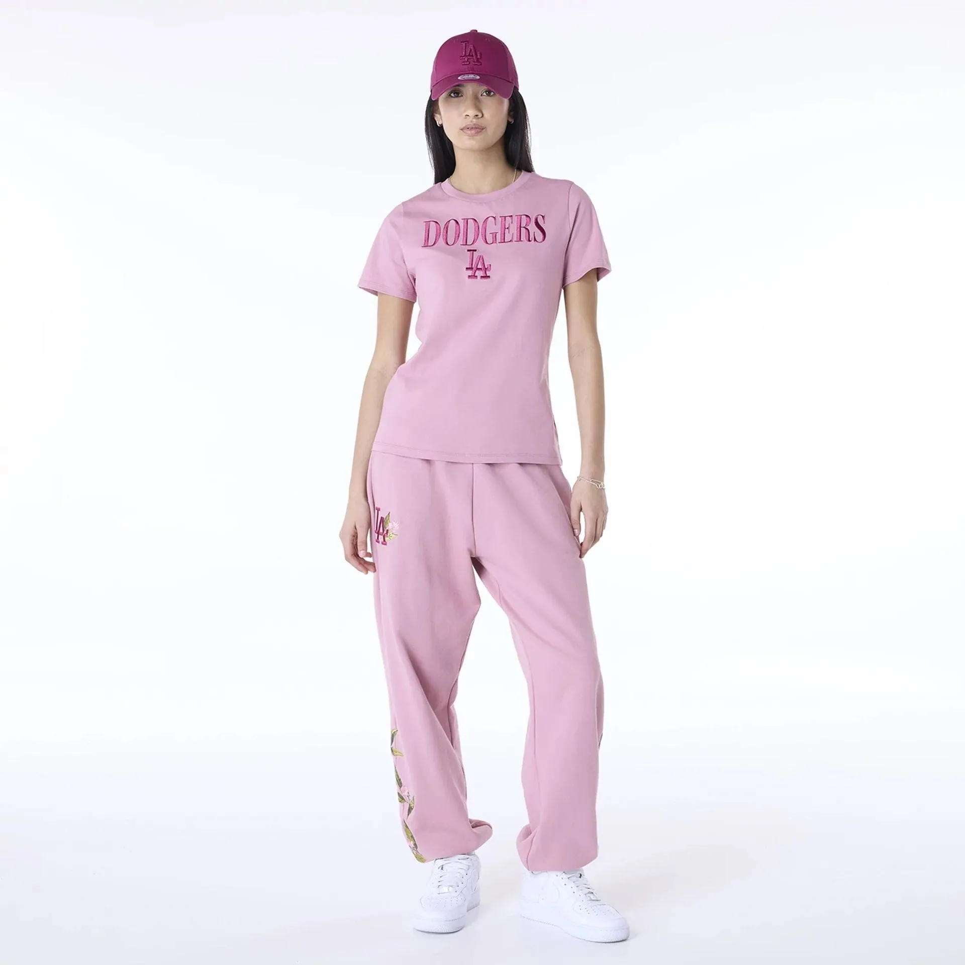 LA Dodgers Womens MLB Dark Pink T-Shirt Everyday Fashion