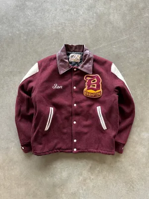 Runway Inspired 80s ??Brampton?? varsity jacket (L)