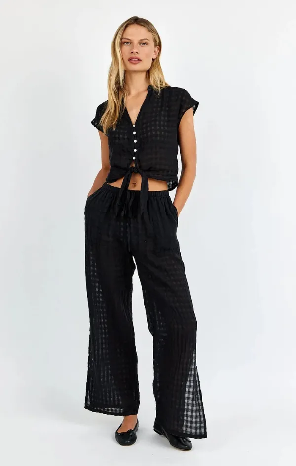 Side Slit Beach Pant Flexible Fabric Flexible Activewear