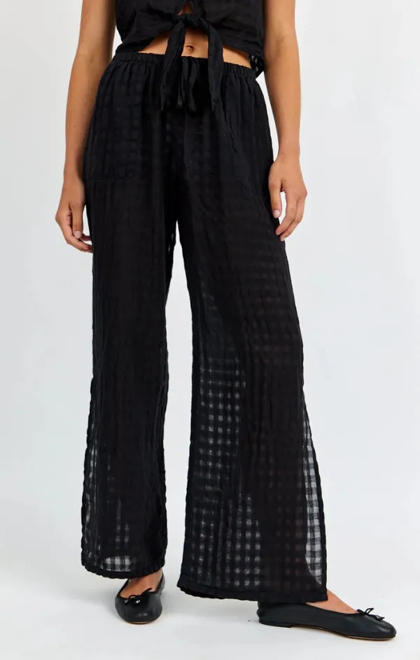 Layer Fit Urban appeal Side Slit Beach Pant