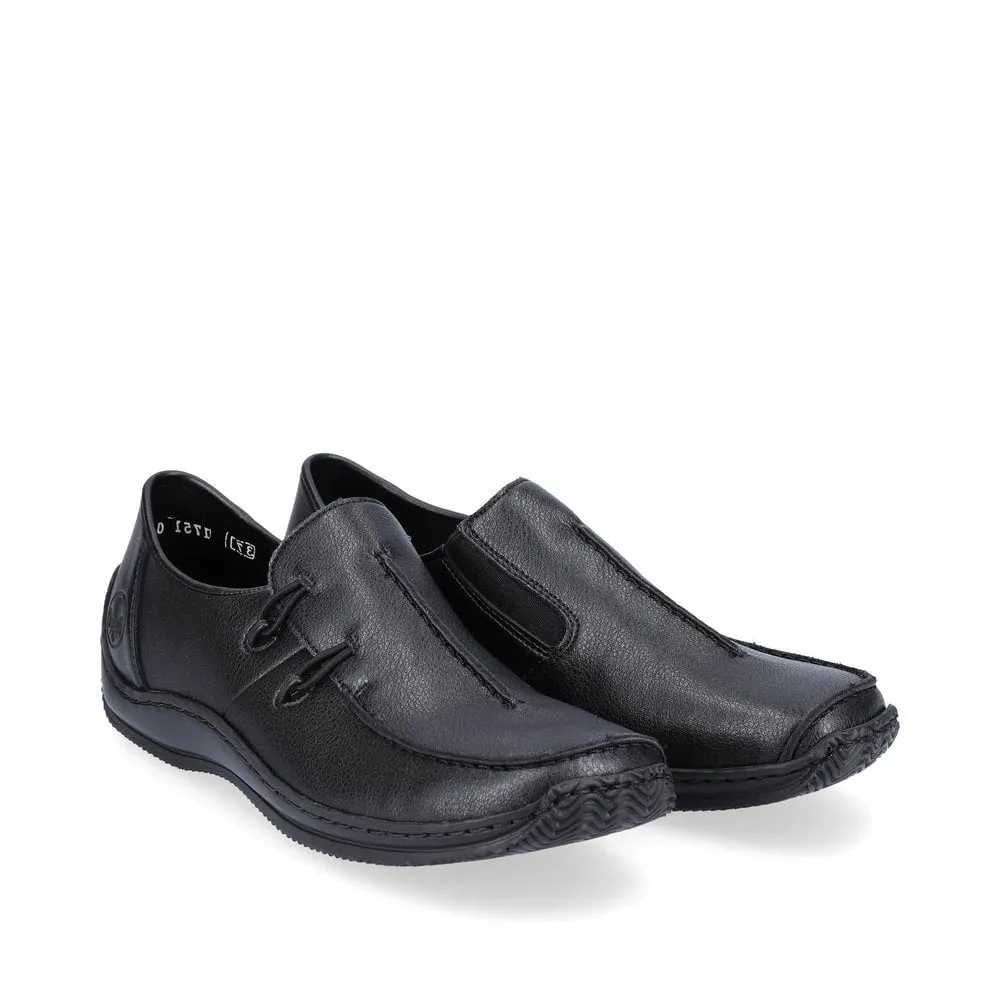 Anti Abrasion Rieker Womens Shoe L1751-00 Black