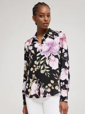 Spark Soul Floral Chiffon Blouse