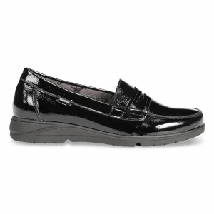 Pavement Ready Open Fit Fluchos Women's Styll F1835 Black Patent