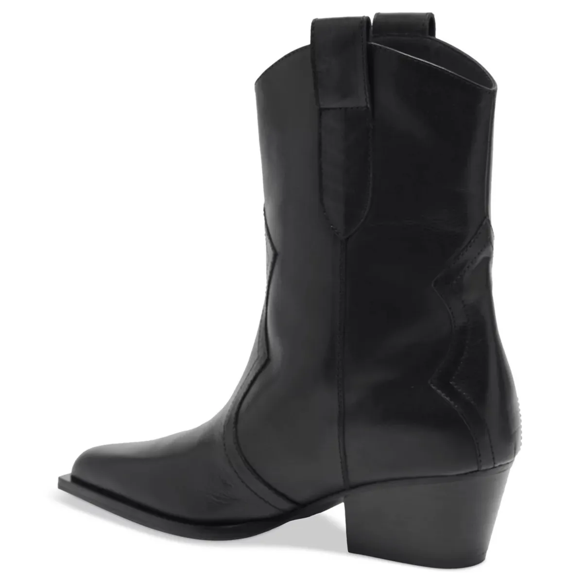 leisure time Free People Women's Cat Nap Cowboy Boots Black Leather