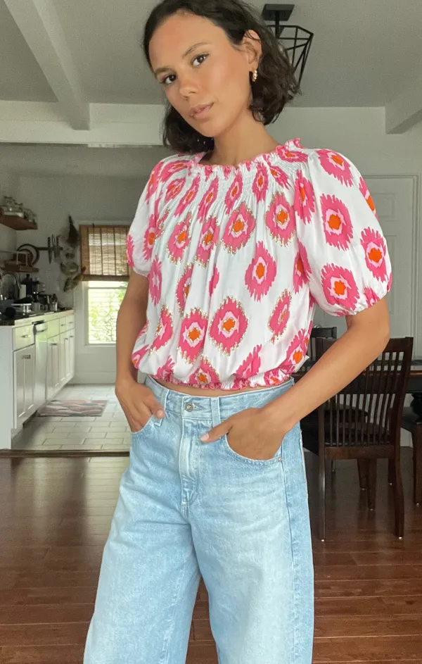 Easy Layer Ikat Dye Aloha Top