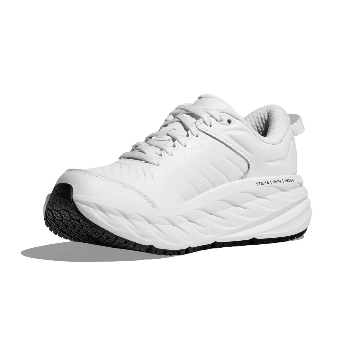 Hoka One One Women's Bondi SR Frost Stable Walk Route Step
